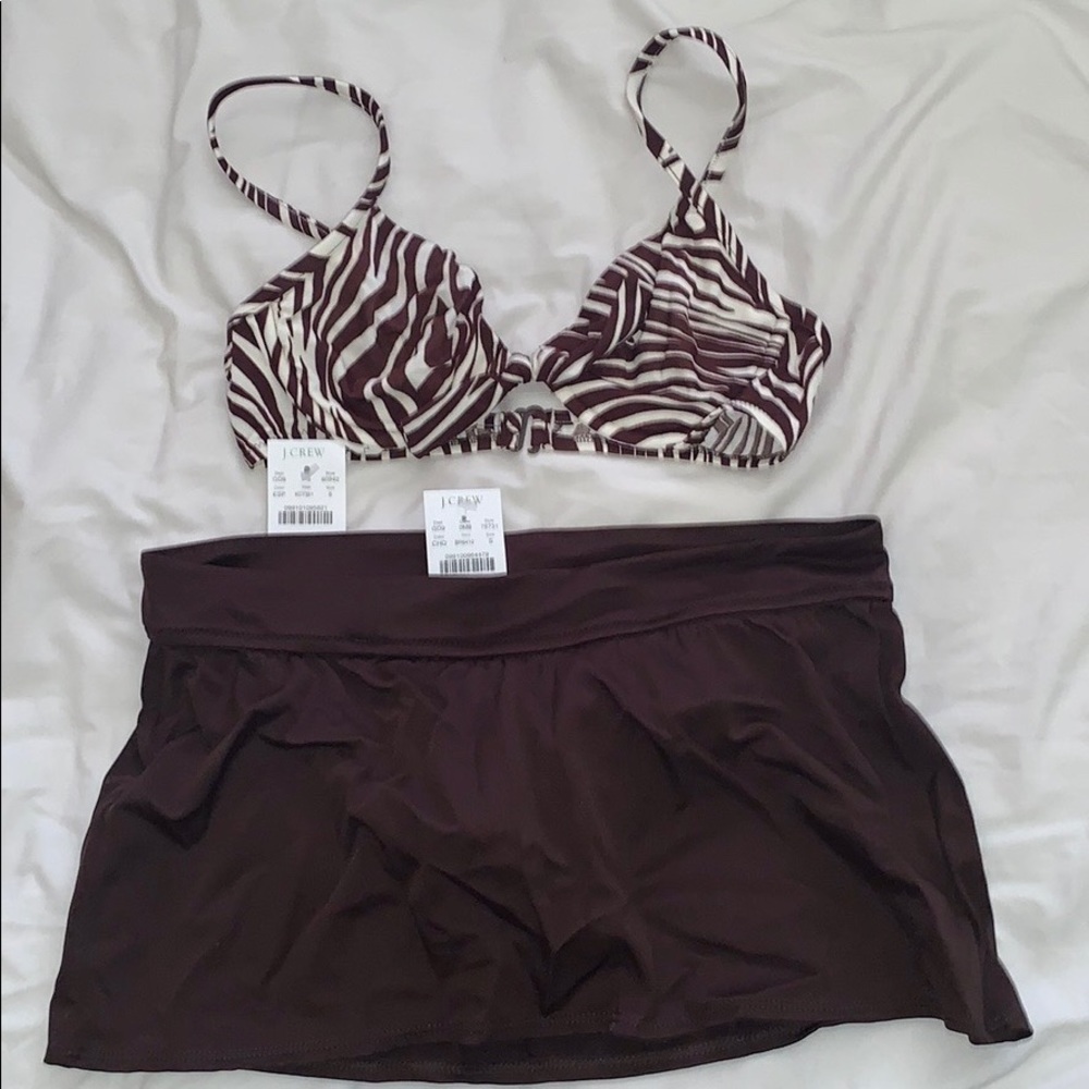 Jcrew skirted bikini bottoms (NWT)